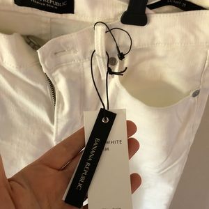 Banana republic white jeans- new